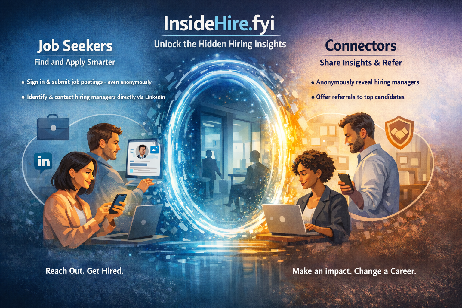 Community helping each other find jobs